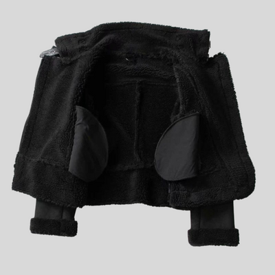 Flor | Suede Velvet Fur Lambswool Jacket