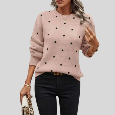 Noella | Polka Dot Knitted Sweater
