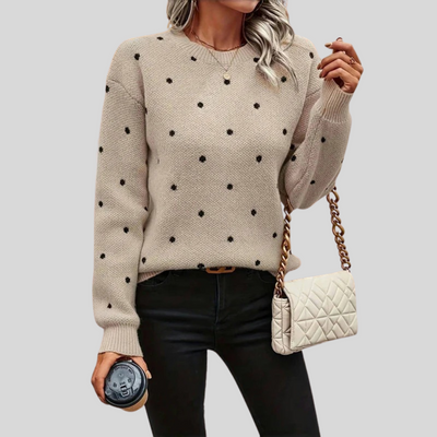 Noella | Polka Dot Knitted Sweater