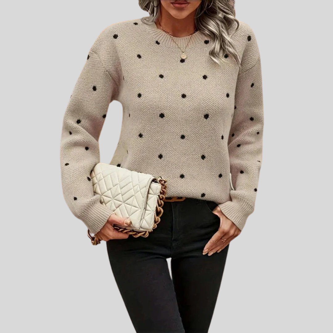 Noella | Polka Dot Knitted Sweater