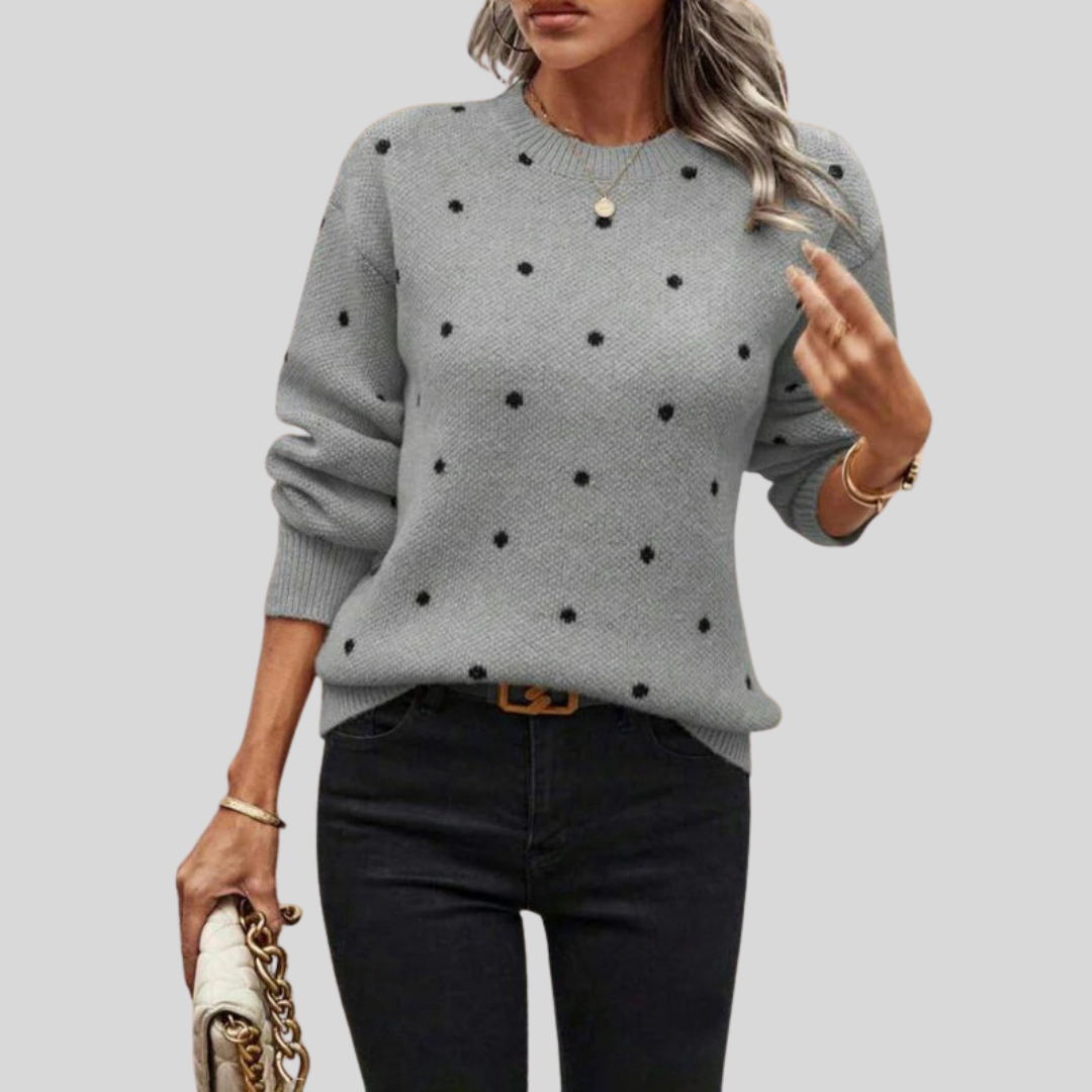 Noella | Polka Dot Knitted Sweater