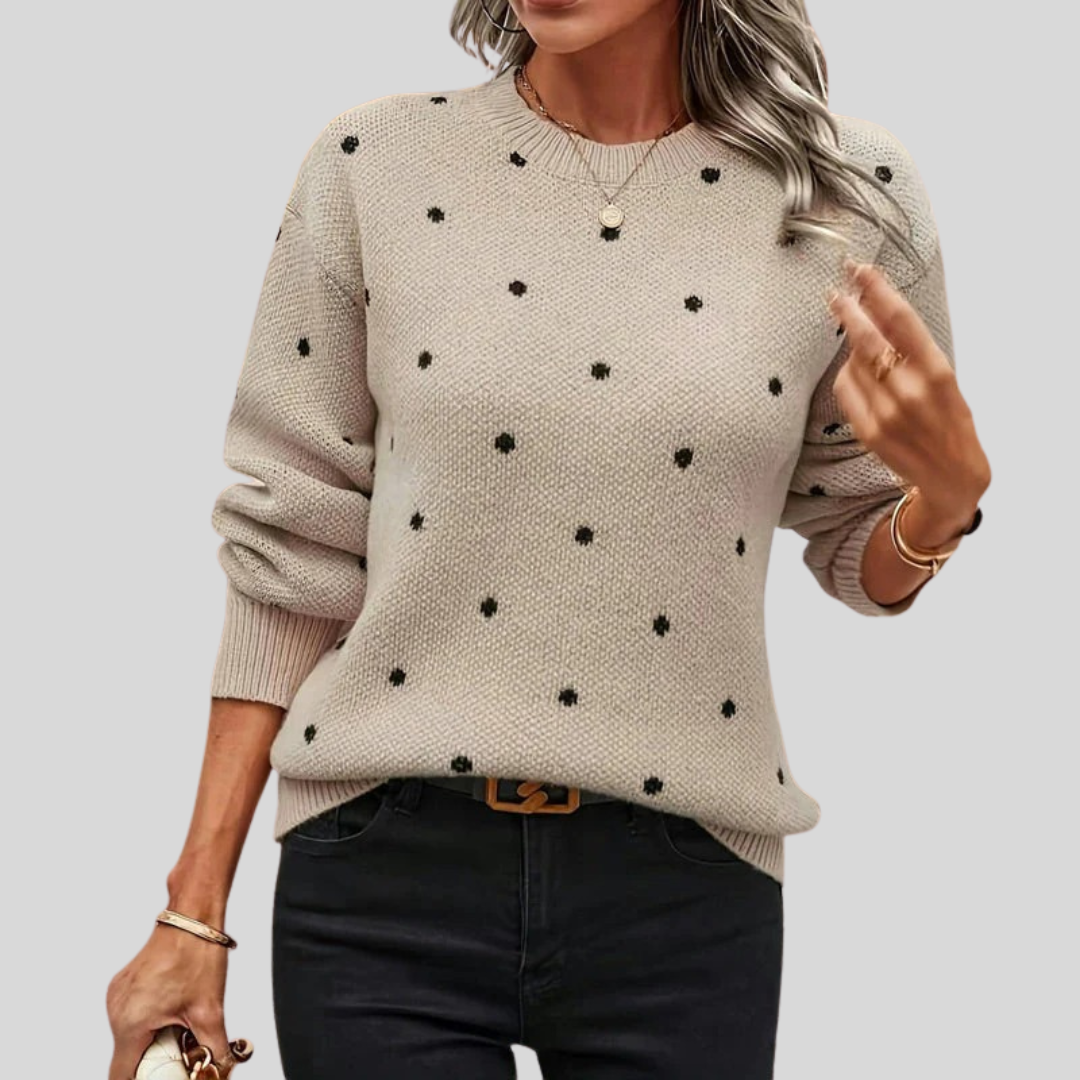 Noella | Polka Dot Knitted Sweater
