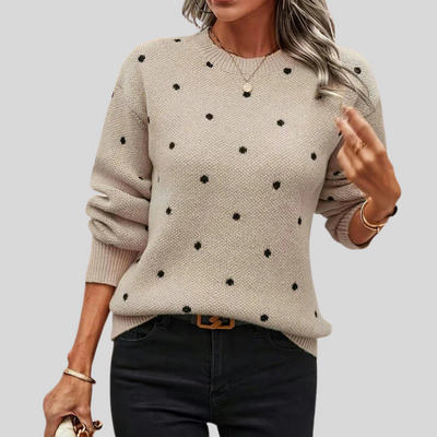 Noella | Polka Dot Knitted Sweater