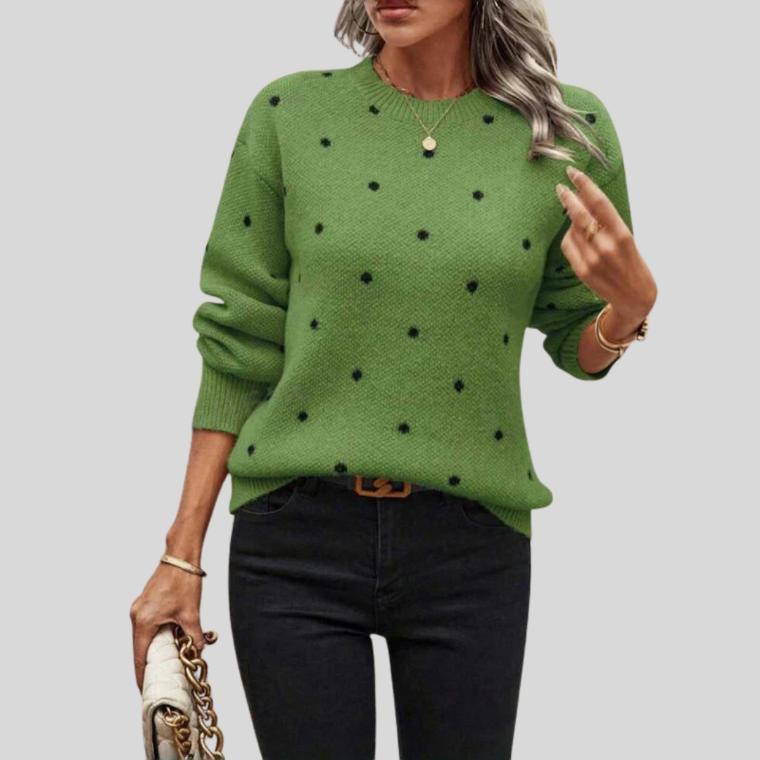Noella | Polka Dot Knitted Sweater