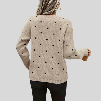 Noella | Polka Dot Knitted Sweater