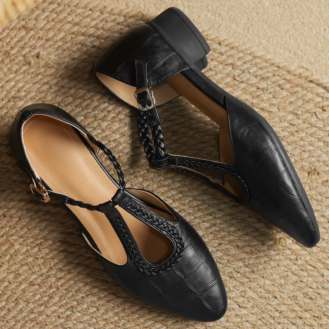 Treasa |  Leather Mary Janes