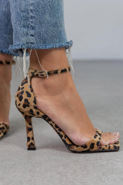 Giulia™ | High heel sandals with animal print