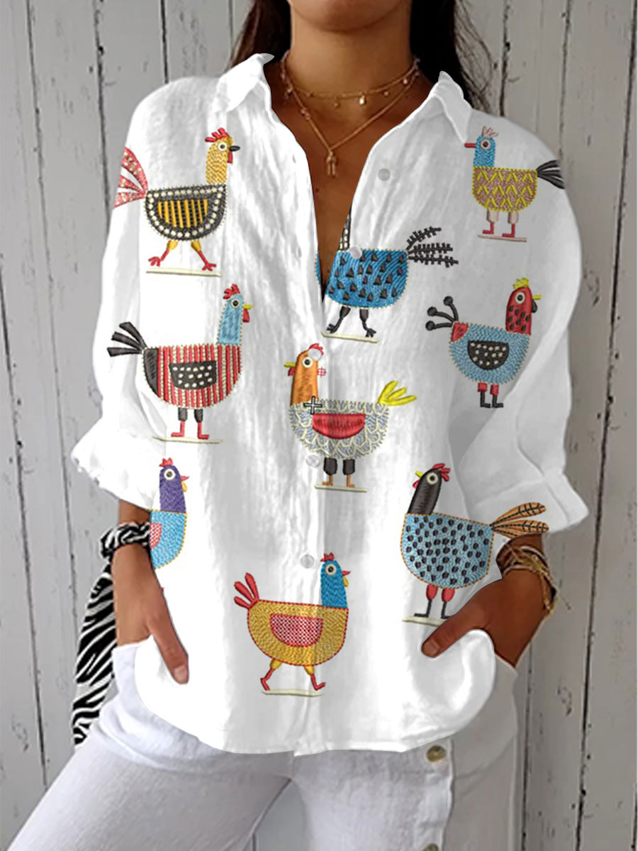 Niamh | Playful Hen Blouse