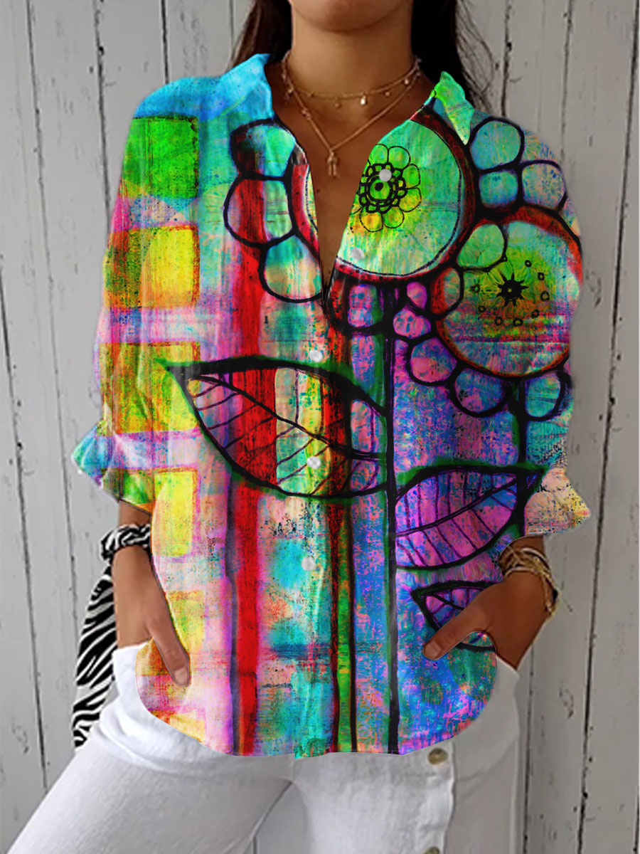 Aisling | Artistic Bloom Blouse