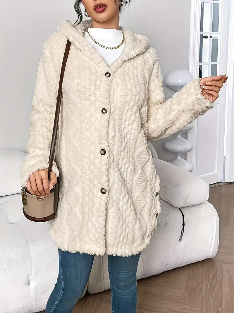 Shannon | Plush Hooded Cardigan