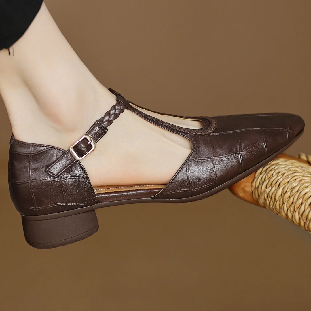 Treasa |  Leather Mary Janes