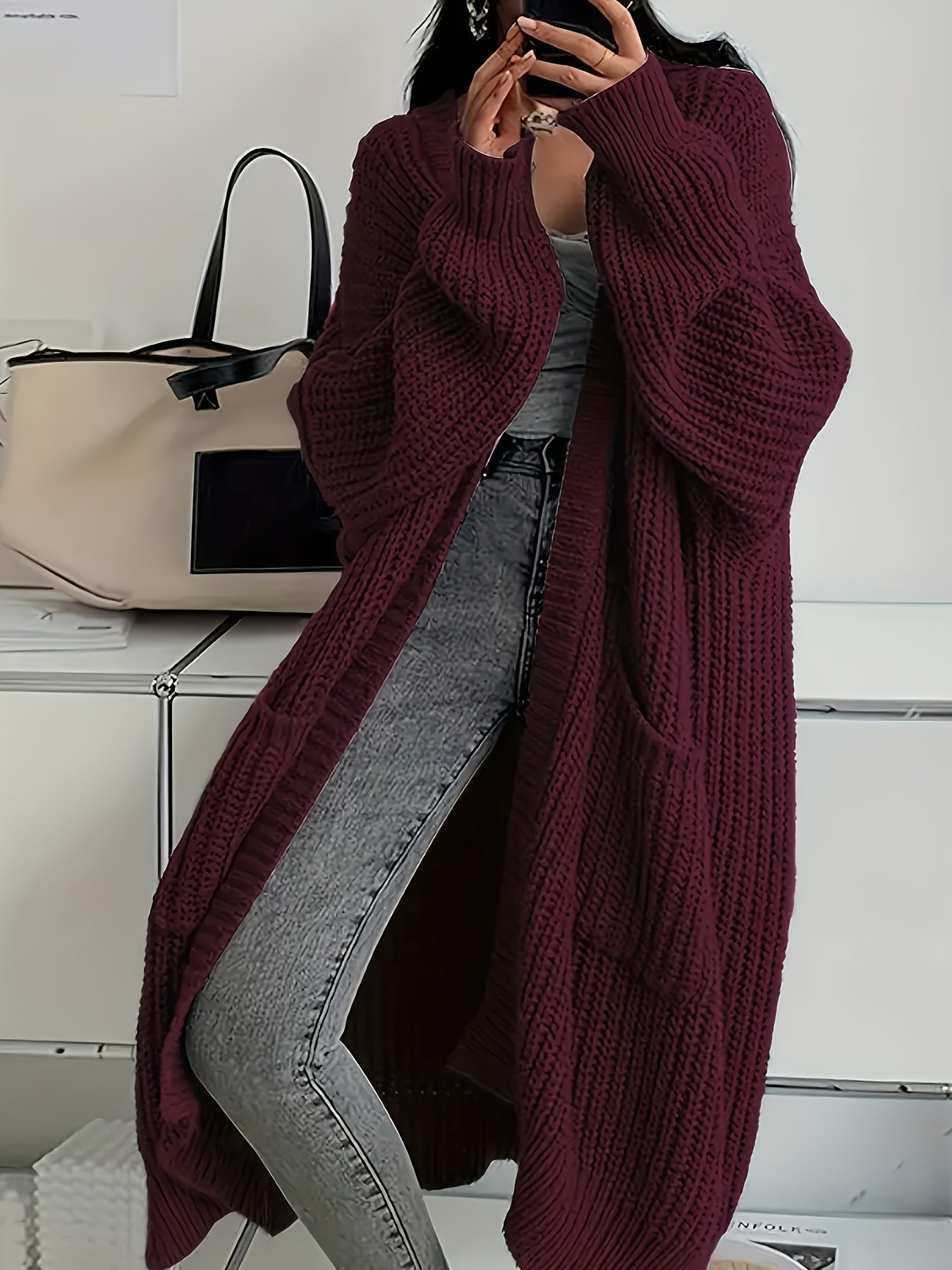 Leda | Cozy Longline Cardigan