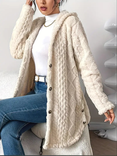 Shannon | Plush Hooded Cardigan