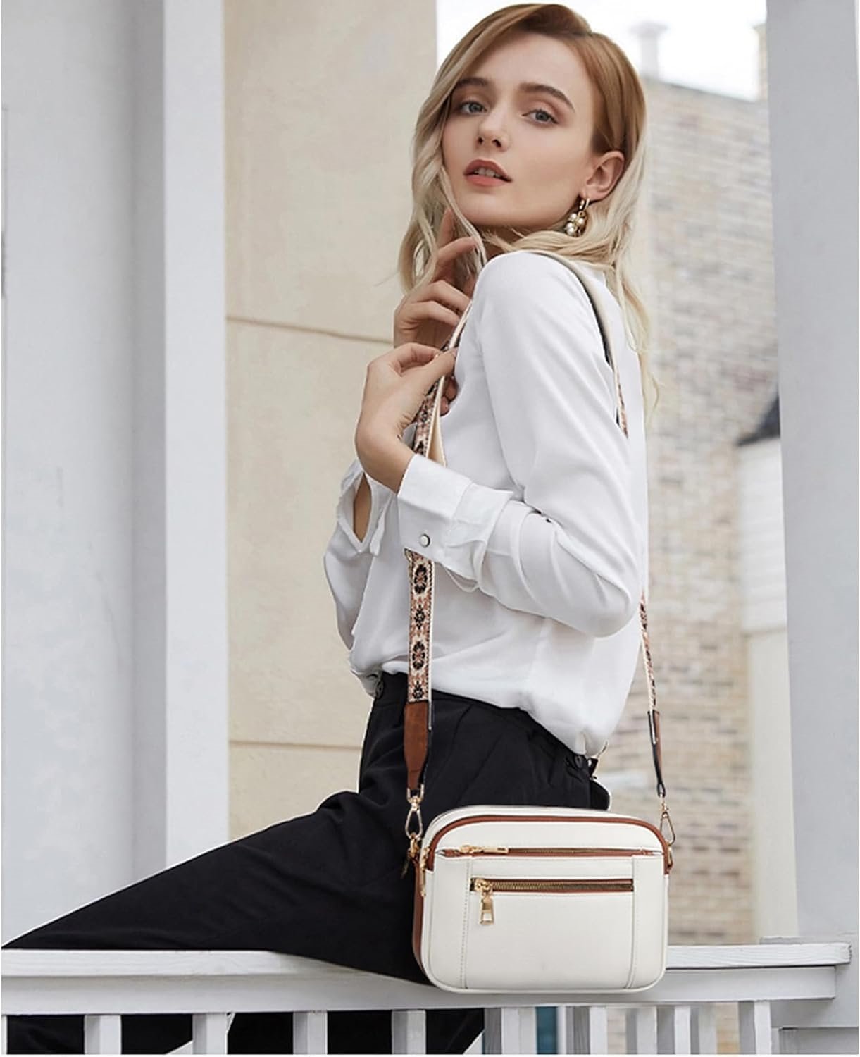 Fiona Refined Leather Shoulder Bag