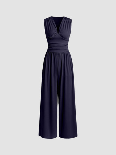 Selene – Chic Sleeveless Wide-Leg Jumpsuit