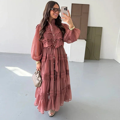 Lexi - Embroidery Maxi Dress