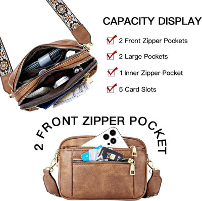 Fiona Refined Leather Shoulder Bag