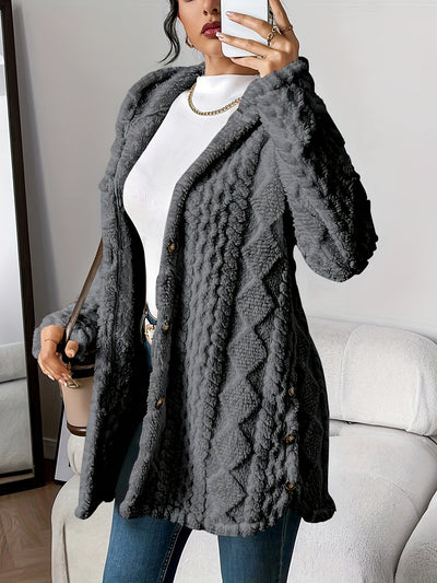 Shannon | Plush Hooded Cardigan