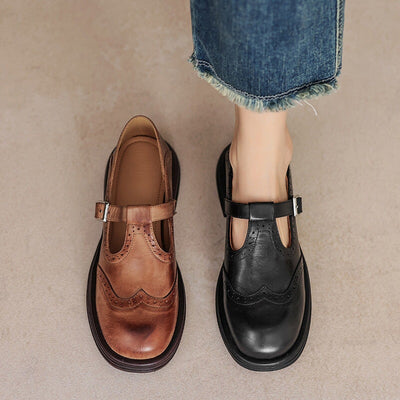 Ava | Elegant Mary Janes in leather